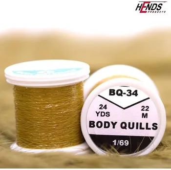 Umělá nástraha HENDS BODY QUILLS - ŽLUTO OLIVOVÁ . BQ34