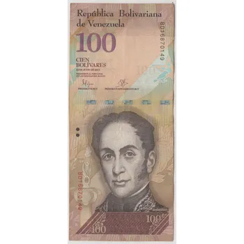 VENEZUELA. 100 bolivares 2015. Série BD.