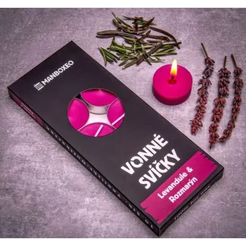 Svíčka Sada 10 čajových svíček - Levandule 10x14 g