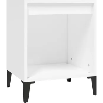 Noční stolek Elegantní bílý noční stolek 40x35x50 cm