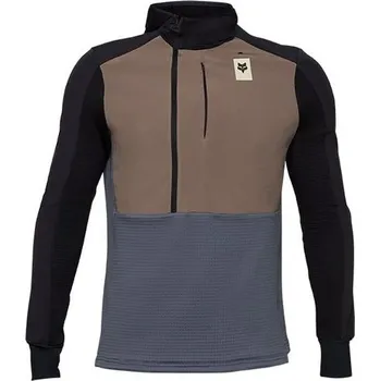Pánská mikina Fox Racing Pánská cyklo mikina Fox Defend Thermal Hoodie - Ash - L