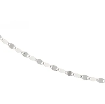 Šperk Zlatnictví Helios Řetízek bílé zlato jemný vzor Velikost: 42cm, Váha: 1,35g