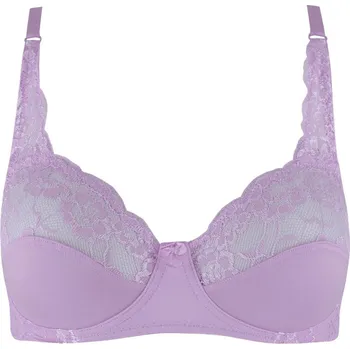 Podprsenka Ibarra podprsenka nevyztužená s kosticemi 23842 80D světle fialová