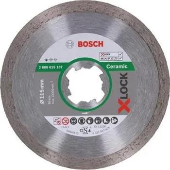 Řezný kotouč Diamantový řezný kotouč Bosch Standard for Ceramic X-LOCK 115mm 1 ks 2608615137