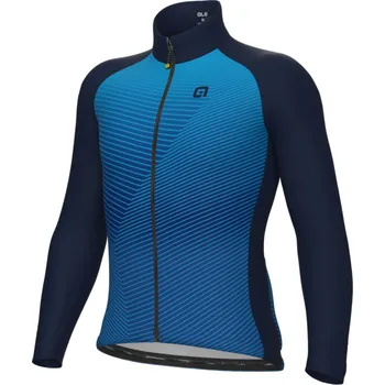 Cyklistická bunda ALÉ Cyklistická zateplená bunda - MODULAR PRAGMA - světle modrá