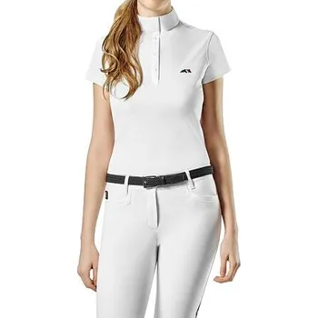 Závodní triko EQUILINE Isabel, bílá velikost S