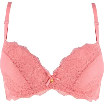 Podprsenka Danka vyztužená podprsenka krajka 69121 90C růžová