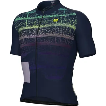 cyklistický dres ALÉ Cyklistický dres s krátkým rukávem - OFF ROAD - GRAVEL CREEK - modrá XL