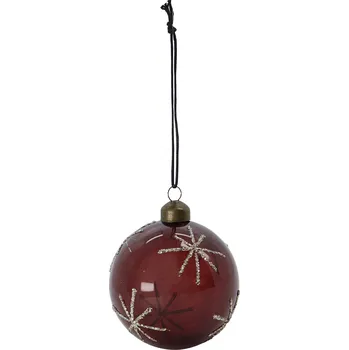 Vánoční dekorace House Doctor, Vánoční ozdoby Star červené burgund 4 ks - Formadore