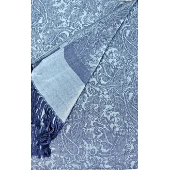 UNI KAŠMÍROVÁ ŠÁLA JEANS 185 x 70 cm