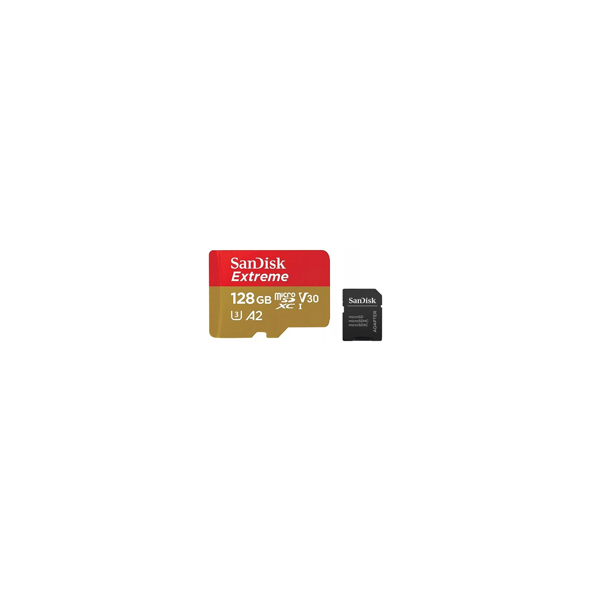 Fotografie 6 - Paměťová karta SanDisk Extreme microSDXC 128 GB UHS-I U3 V30 SDSQXAA-128G-GN6MA + SD adaptér
