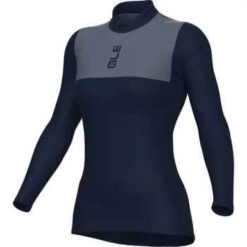 cyklistický dres ALÉ Cyklistické triko s dlouhým rukávem - GRID INTIMO - modrá M-L