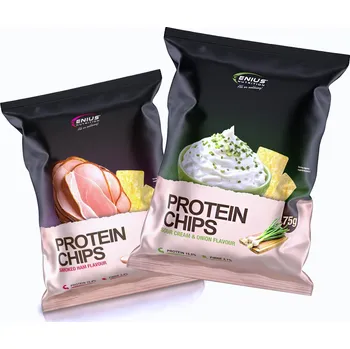 Fitness strava Genius Nutr Protein Chips 75g - Smoked Ham