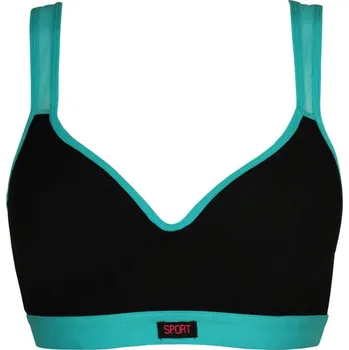 Podprsenka Sports Bra bavlněná podprsenka 2137 90B petrolejová