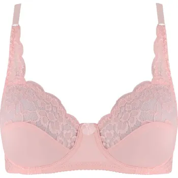 Podprsenka Ibarra podprsenka nevyztužená s kosticemi 23842 105C světle růžová