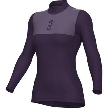 cyklistický dres ALÉ Cyklistické triko s dlouhým rukávem - IMPATTO INTIMO - fialová