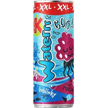 Limonáda KUBÍK waterr GAZ MALINA 0,33 l plech !!!!!