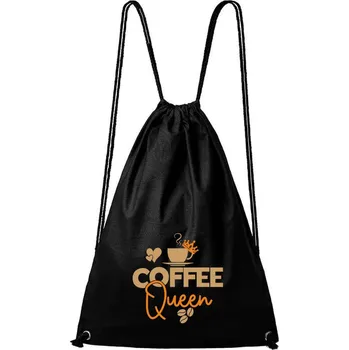 Městský batoh DOBRÝ TRIKO Bavlněný batoh Coffee queen Barva: Černá