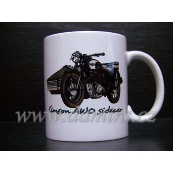 hrnek s motivem Simson Awo sidecar