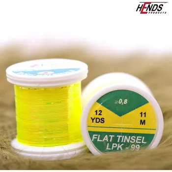 Umělá nástraha HENDS FLAT TINSEL - ŽLUTÁ FLUO PERLEŤOVÁ LPK99
