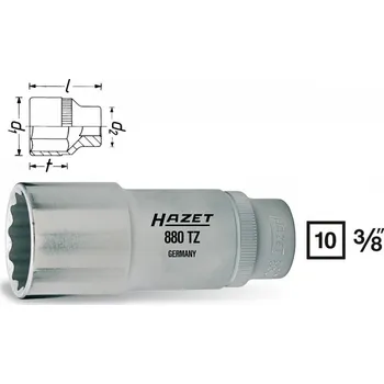 Klíč Vnitřní nástrčný klíč 3/8" dvanáctihranný 22mm HAZET 880TZ-22 - HA041800