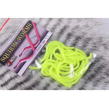 Umělá nástraha HENDS SQUIRMY WORMS - FLUO ŽLUTÁ