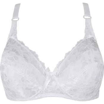 Podprsenka Růža měkce vyztužená podprsenka s krajkou 6001 90E bílá