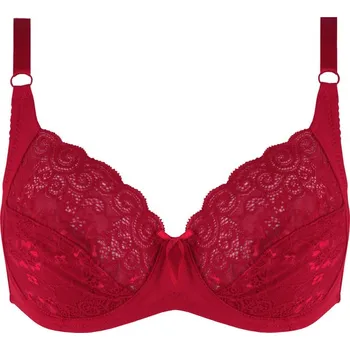 Podprsenka Repola Dark podprsenka bez výztuže s kosticemi 8733-1 90C červená