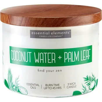 Svíčka Candle-lite Sójová svíčka Coconut water&nbsp;& Palm leaf - 418g