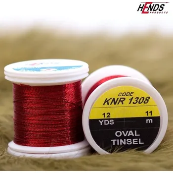 Umělá nástraha HENDS OVAL TINSEL - ČERVENÁ KNR1308