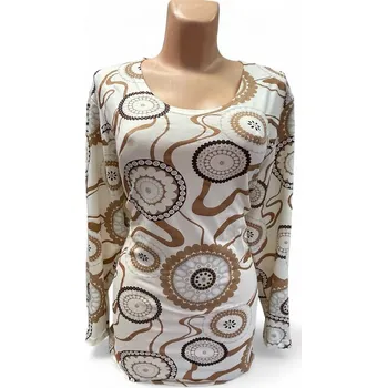 Světlá halenka KLOFIKA, Velikost 38 - na zakázku, Materiál 96% Viskoza 4% Lycra, Rukáv Tříčtvrteční rukáv