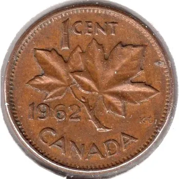 KANADA. 1 cent 1962.