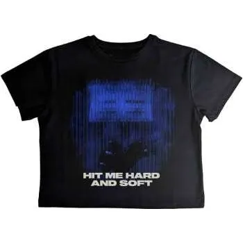 Merch Billie Eilish: Billie Eilish Ladies Crop Top: Hmhas Blue Lines (large) L