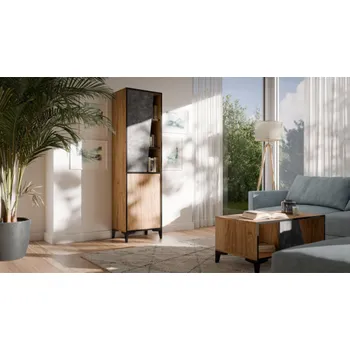 Knihovna Cama 2D knihovna OVO 50x38xV182,5 dub/beton