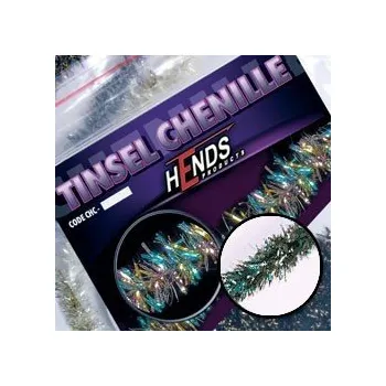 Umělá nástraha HENDS TINSEL CHENILLE - PAVÍ ZELENÁ Průměr: 6,0 mm