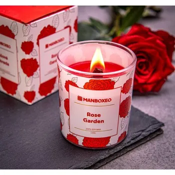 Svíčka Svíčka ve skle retro - Růžová zahrada 130 g