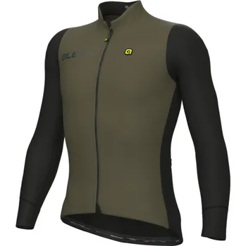 Cyklistická bunda ALÉ Cyklistická zateplená bunda - FONDO 2.0 PRAGMA - zelená 2XL