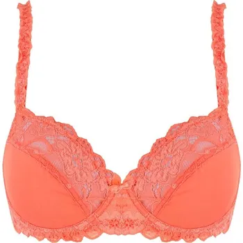 Podprsenka Carolina podprsenka bez výztuže s kosticí 8018 90B oranžová