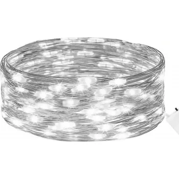 Vánoční světelný řetěz Springos CL4026 nano řetěz 10 LED studená bílá