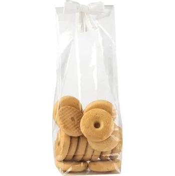 Potravinová fólie Sáček celofánový Fondo quuadro neutro, 14x34+8cm