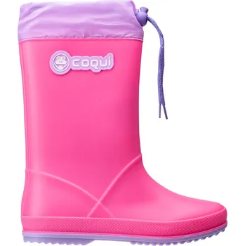 Dívčí holínky Dětské Holínky COQUI CHILDREN'S RAIN BOOTS RAINY COLAR 8509-100-3602 – Růžová 34