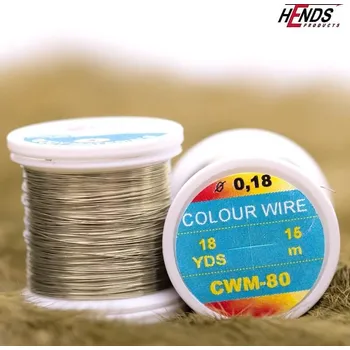 Umělá nástraha HENDS COLOUR WIRE - STAROSTŘÍBNÁ CW..80 Průměr: 0,18 mm