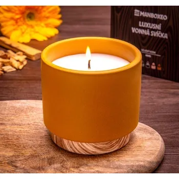 Svíčka Velká svíčka v keramice - Santalové dřevo & Vanilka 400 g