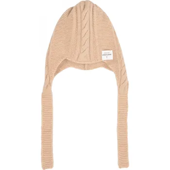 Čepice JUSTLOVE BABY: Kašmírová čepice JUSTLOVE U dětská ORGANIC UNI / Béžová / 100% kašmír