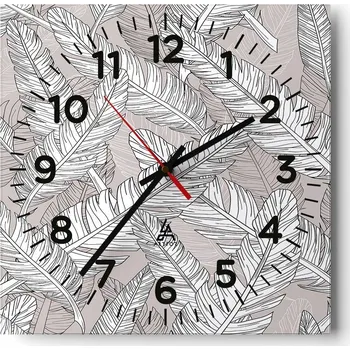 Hodiny Nástěnné hodiny do obýváku 40x40 Abstrakce Tiché hodiny Skleněné hodiny Bez hlučnosti