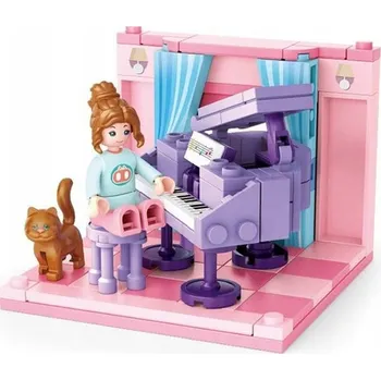 ostatní stavebnice POKOJ Piano KOŤÁTKO Stavebnice domeček Sluban 111 dílů