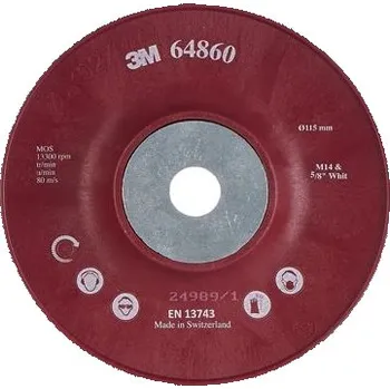Brusný kotouč Unašeč pod vulkánfibrový disk 115 mm M14 3M, 64860