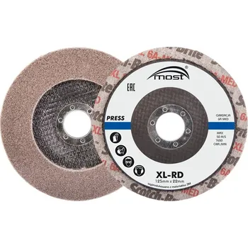 Brusný kotouč Brusný vláknový kotouč 125 x 22 x 12 mm zrnitost 2S Fin MOST Press XL-RD