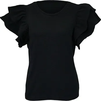 Elektronický střih / PDF dámské tričko s volánovými rukávy Aurora-40-46