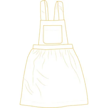 Střih PDF dětská manšestr sukýnka na kšandy Arya-86-104